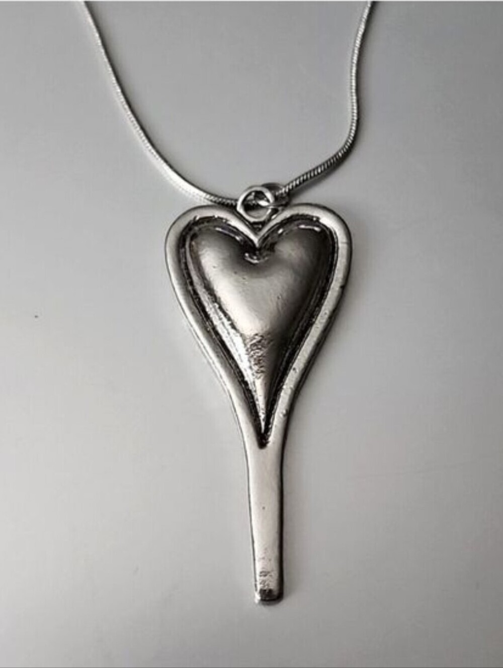 Minimalist Heart Necklace NP 18 Inch Chain